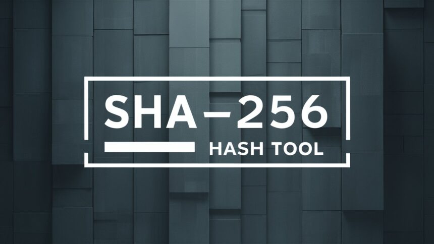 أداة لتوليد SHA-256 للتشفير عبر الإنترنت - SHA-256 generator online