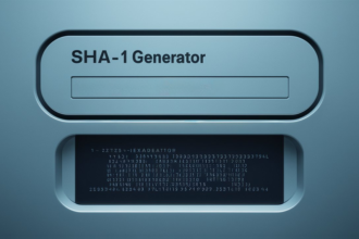 أداة مولد SHA-1 عبر الإنترنت - SHA-1 generator online