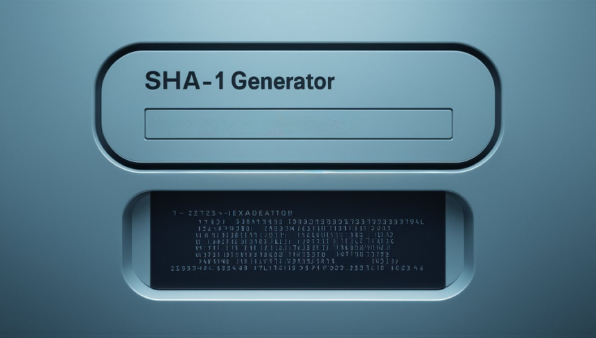 أداة مولد SHA-1 عبر الإنترنت - SHA-1 generator online