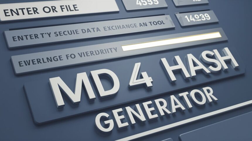 أداة مولد التجزئة MD4 عبر الإنترنت - MD4 Hash Generator